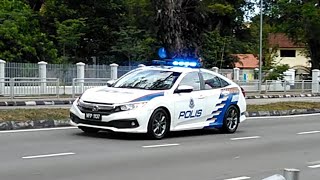 Emergency Malaysia Police Car Responding | Jentera Polis Jenis Honda Civic 1.8S