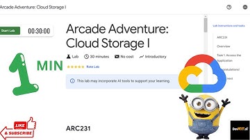 Arcade Adventure  Cloud Storage I ||#ARC231|| #quicklabs #arcade #arcadeadventure #solutions #swags