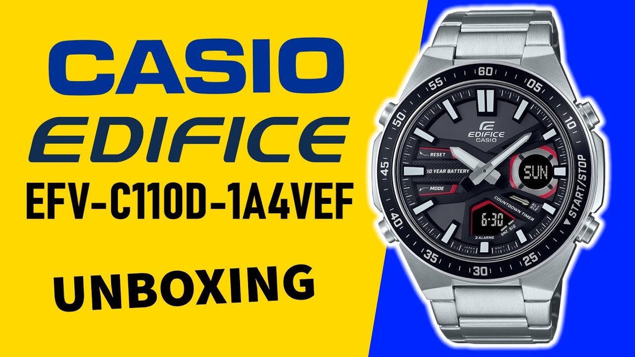 Unboxing Casio - EFV-C110D-1A4VEF YouTube Edifice