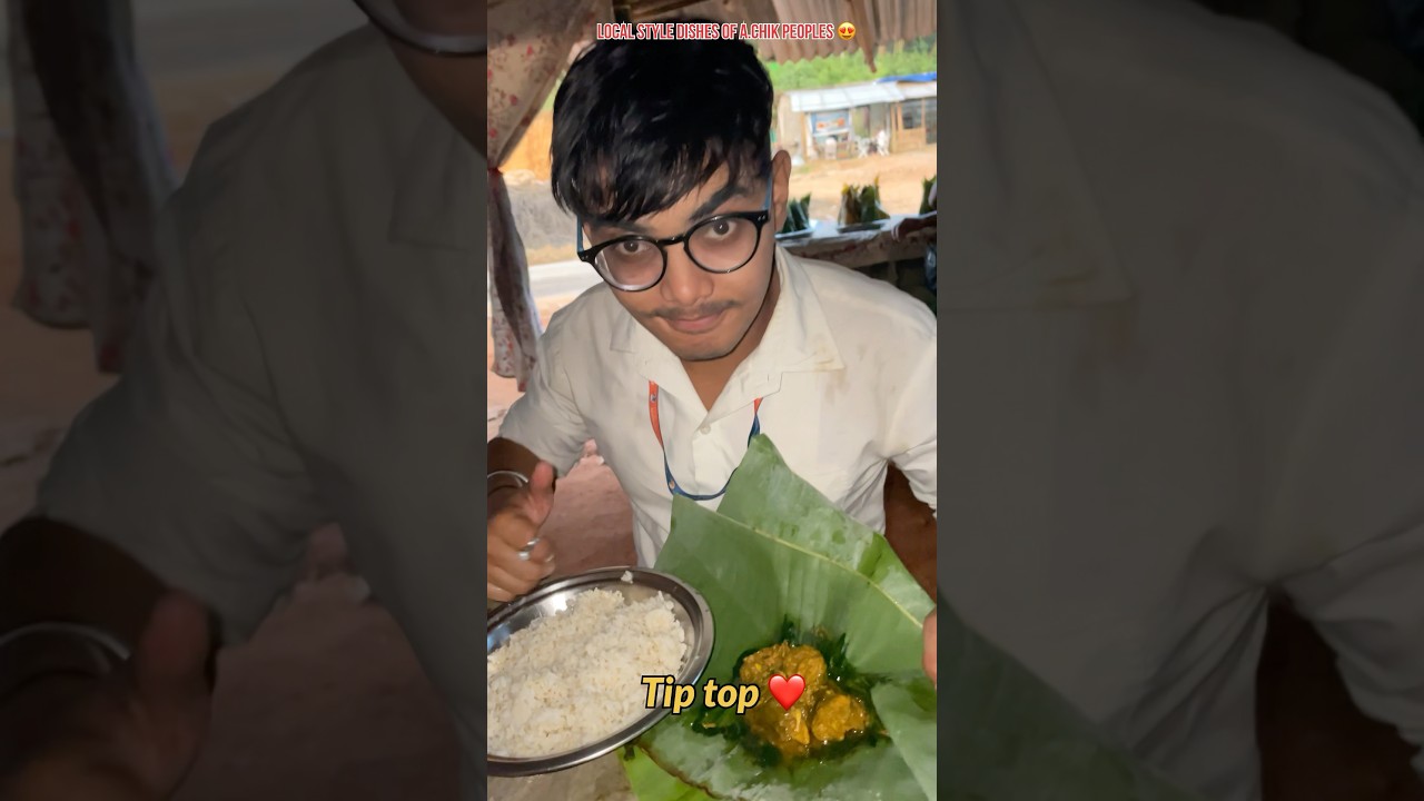 Как народ Гаро готовил блюдо в банановых листьях 😍 