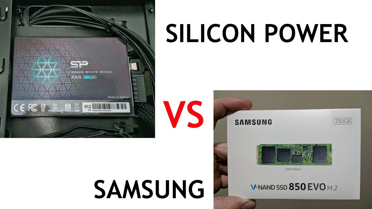 Silicon Power vs Samsung - SSD speed test. 