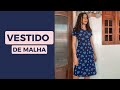 como fazer um VESTIDO EM MALHA costurado ZIG ZAG na máquina doméstica