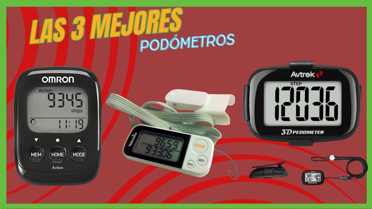 🌬️Los 3 mejores podómetros y más vendidos de Amazon 2025✅Pasos, Distancia, Andar, aeróbicos✅