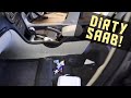 Cleaning a really dirty Saab car