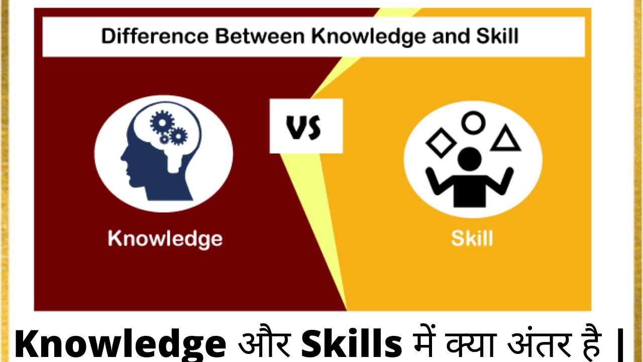 Difference between Knowledge and Skill Explain with example - YouTube