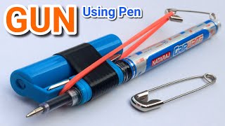 How to make Pen Gun | Unique ideas | Homemade pen gun