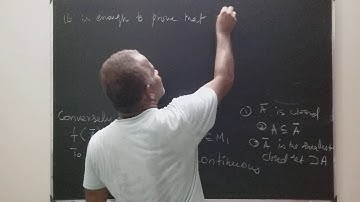 f is continuous iff f(¯A)⊆ ¯(f(A))  for all A ⊆M_1.