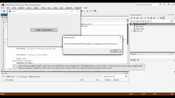 VB Net Tutorial 1 Connection String Part 2