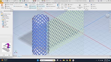Creating Wire Mesh in Autodesk Inventor: Contour Roll, Unfold and Refold Commands