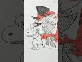 【Hazbin Hotel】ハスクの横顔を本気で描いてみた！！！ #howtodraw #drawing #art #hazbinhotel #husk