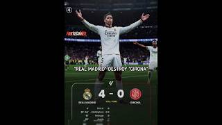 Real Madrid Destroy Girona #Girona #Realmadrid #Newfootball_Shorts #Shortvideo #Footballshorts