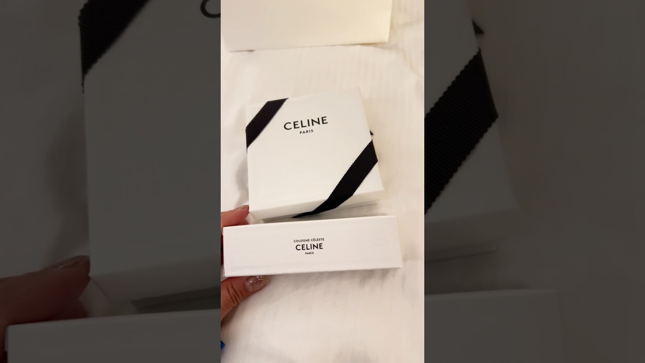 Celine earrings and exclusive Celine cream.