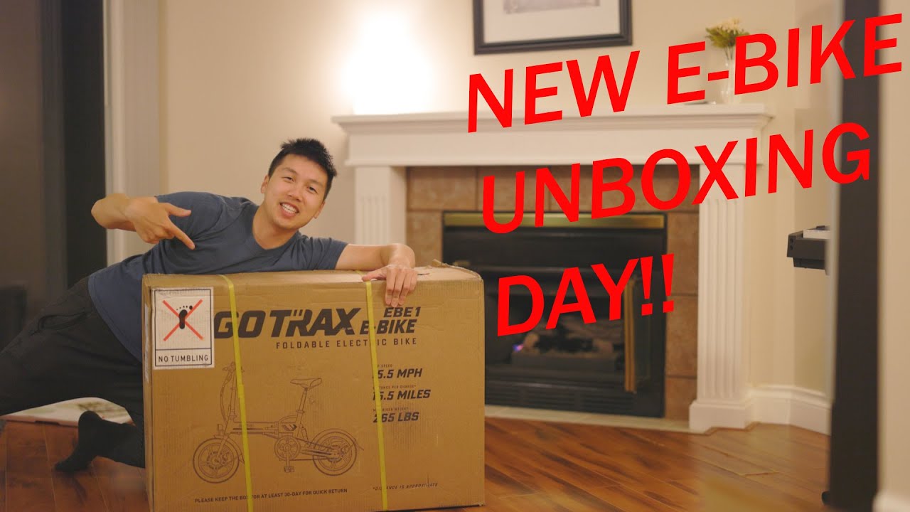 I Got An E-Bike !! - GOTRAX EBE1 Foldable Electric Bike Unboxing - YouTube