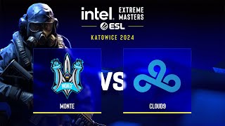 Monte проти Cloud9 | Мапа 1 Overpass | IEM Katowice 2024