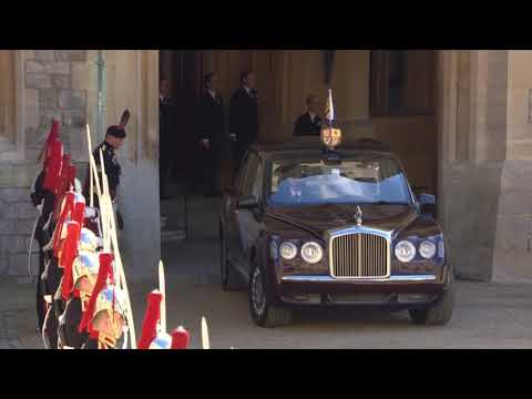 God Save the Queen - The Queen's Arrival - Prince Philip Funeral Service