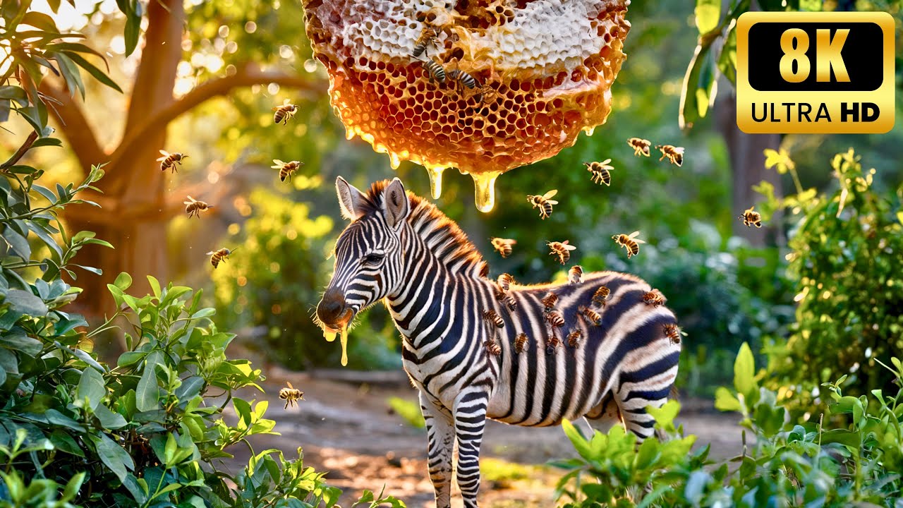Poor Zebra HUNDREDS OF BEES ON THE RAMPAGE! POOR ZEBRA RESCUED IN TERRIFYING ...