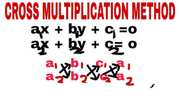 Cross Multiplication Method -  Pair Of  Linear Equations In Two Variables | Class 10 | In Hindi