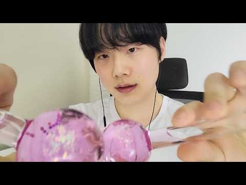 [ZINO ASMR] 재밌는 물건들로 팅글 가득 편안한 소리 / 물소리, 입소리, 시각적 팅글 / Unique Objects for Deep Sleep