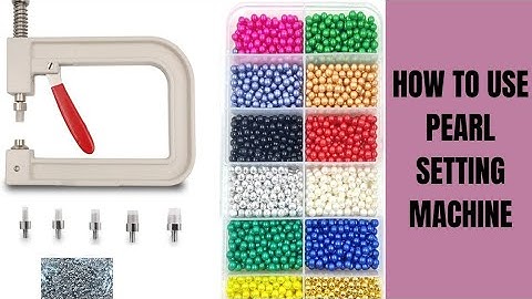 HOW TO BEAD WITH PEARL SETTING MACHINE | BEADING MACHINE