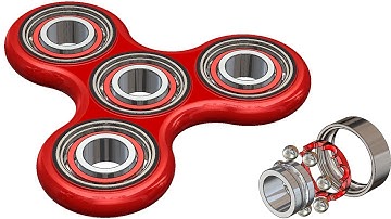 SolidWork Tutorial #024:  fidget spinner