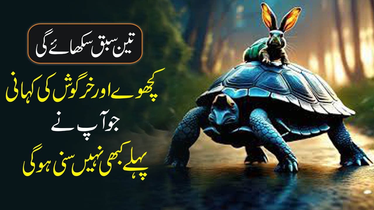 Three Life Lessons from Story of Rabbit and Tortoise urdu hindi