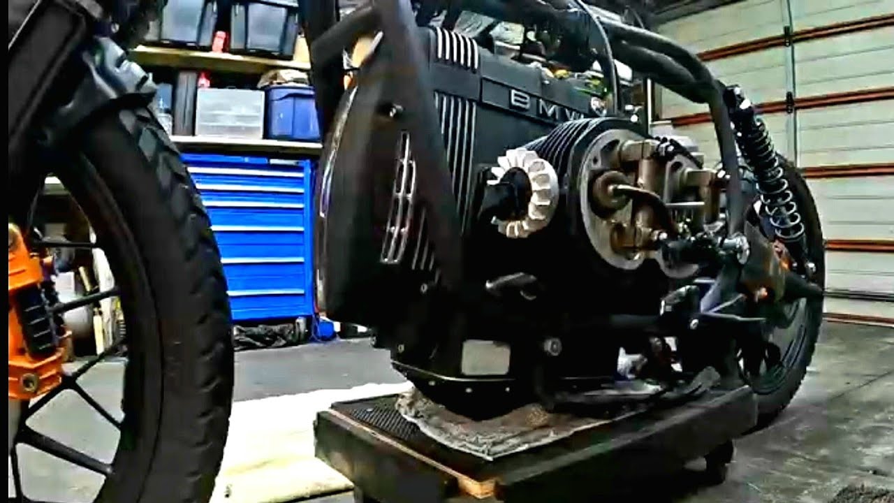 BMW R100 valve clearance adjustment on my cafe racer / bobber project