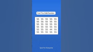 Find The Odd Number 55 #challenge #odd #mathgames