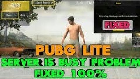 Pubg mobile lite server problem solved