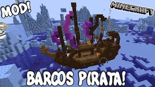 BARCOS PIRATA! Minecraft 1.20.1 MOD TAX' OCEAN VILLAGER!