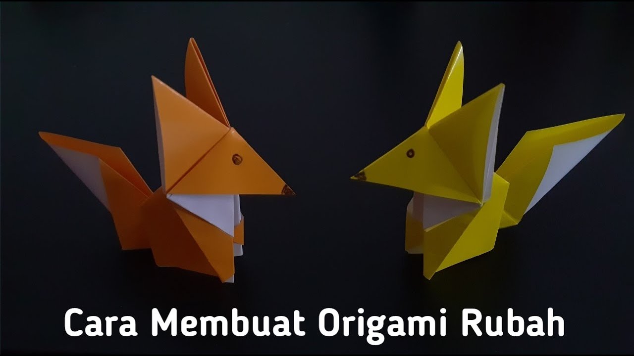 Cara Membuat Origami Rubah,Origami Hewan,Origami Binatang YouTube