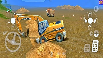 Excavator Construction Simulator - Heavy Machines & Mining Simulator - New Android Gameplay