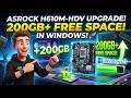 ASRock H610M-HDV Micro ATX Upgrade: How I Unlocked 200GB+ Free Space in Windows! #asrock #windows