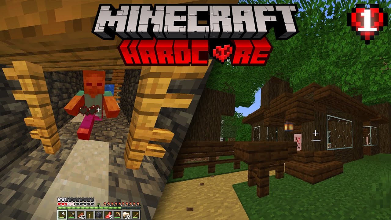 Two Idiots, One Minecraft Hardcore World EP 1! - YouTube