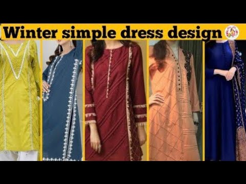 readymade suit hand embroidery simple and sober winter readymade suit neck  and sleeves design with duppta set readymade embroidery dresses for winter