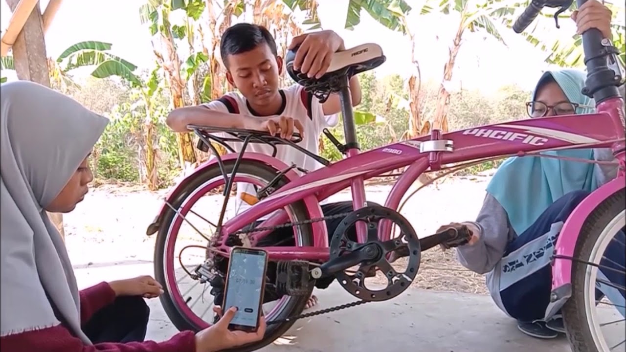 FISIKA | PERCOBAAN HUBUNGAN RODA-RODA SEPEDA | KELOMPOK 7 