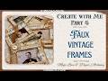 ✨ Junk Journal Tutorial Faux Vintage Film Slides Using Kodak Slide Frames + Cabinet Card Printables