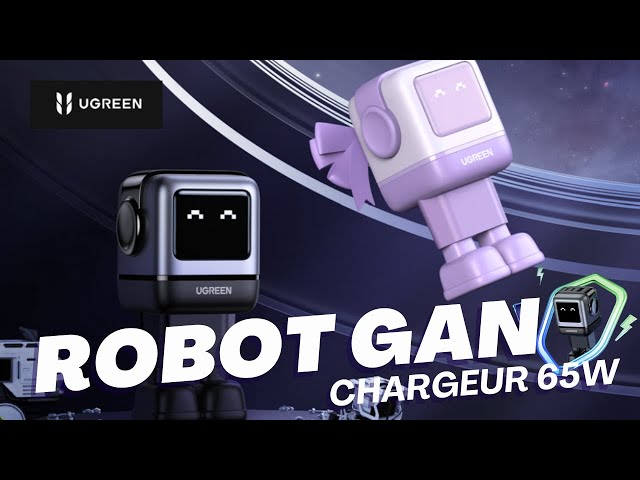 Chargeur Ugreen RobotGaN 65W, le chargeur polyvalent et ludique !