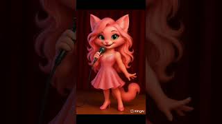 Cute Cat Singing Apt With Meow Meow Style