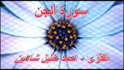 أحمد خليل شاهين - سورة الجن