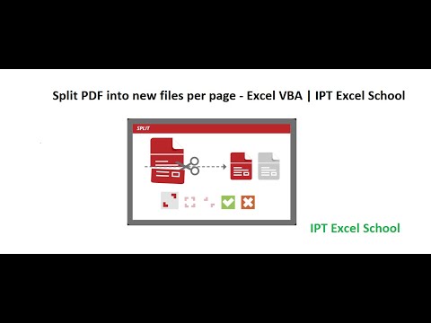 Split PDF into