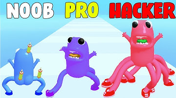 Leggy Rush © NOOB vs PRO vs HACKER - All Levels Gameplay Walkthrough New Update (Android, IOS)