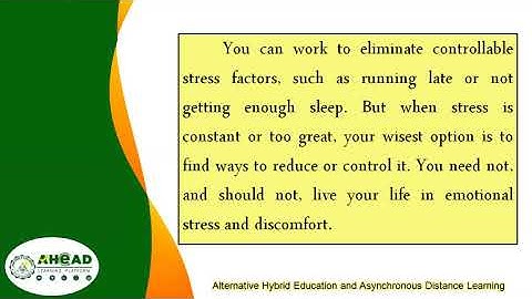 Coping with Stress in Middle and Late Adolescence