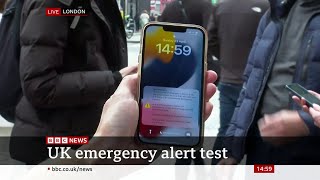 Test New UK Emergency Alert System on TV (14:59 23 April, 2023)