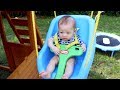 BABY'S REACTION: FIRST TIME ON A SWING!