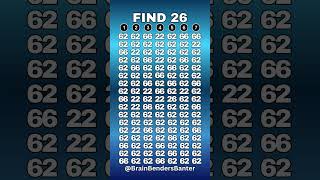 Test Your COGNITIVE Brain Skills With This FAST Number Game! #shorts