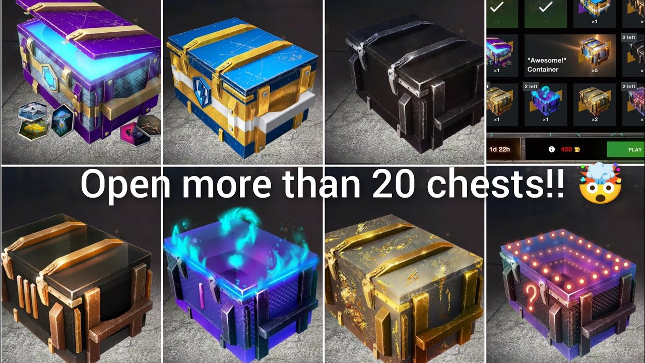 Open more than 20 chests by pulling chests!! 🔥 Great extra legendary