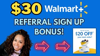 $30 Walmart Plus Referral Sign Up Bonus (Guide) by Pilar Newman 2,512 views 7 months ago 7 minutes, 25 seconds