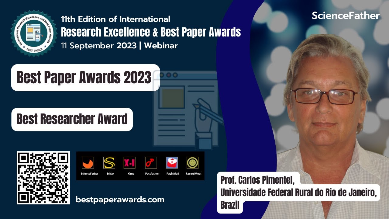 Prof. Carlos Pimentel, Universidade Federal Rural do Rio de Janeiro, Brazil, Best Researcher Award