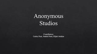Anonymous Studios Application Presentation screenshot 1