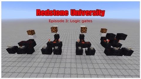 Redstone University: part 3 - Logic Gates